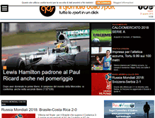 Tablet Screenshot of ilgiornaledellosport.net